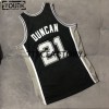 Camiseta Niños NBA San Antonio Spurs DUNCAN 21 Retro 2001-02 Mitchellness Negro Swingman